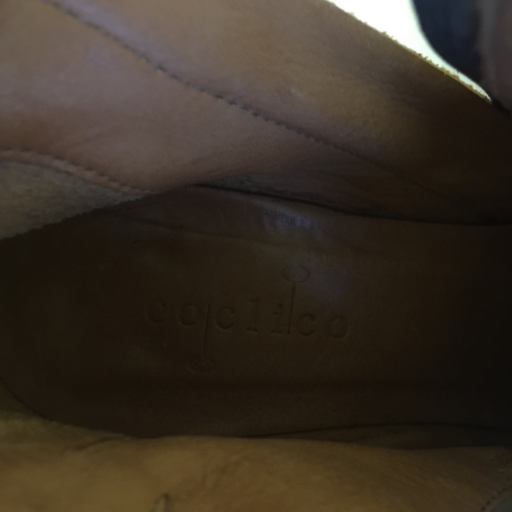 COCLICO tan wedge ankle boots - Picture 6 of 8